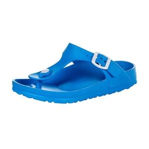 Blue Birkenstock sandals